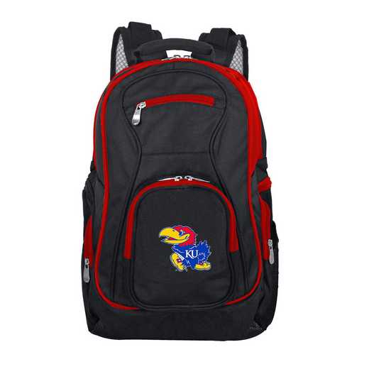 CLKUL708: NCAA Kansas Jayhawks Trim color Laptop Backpack